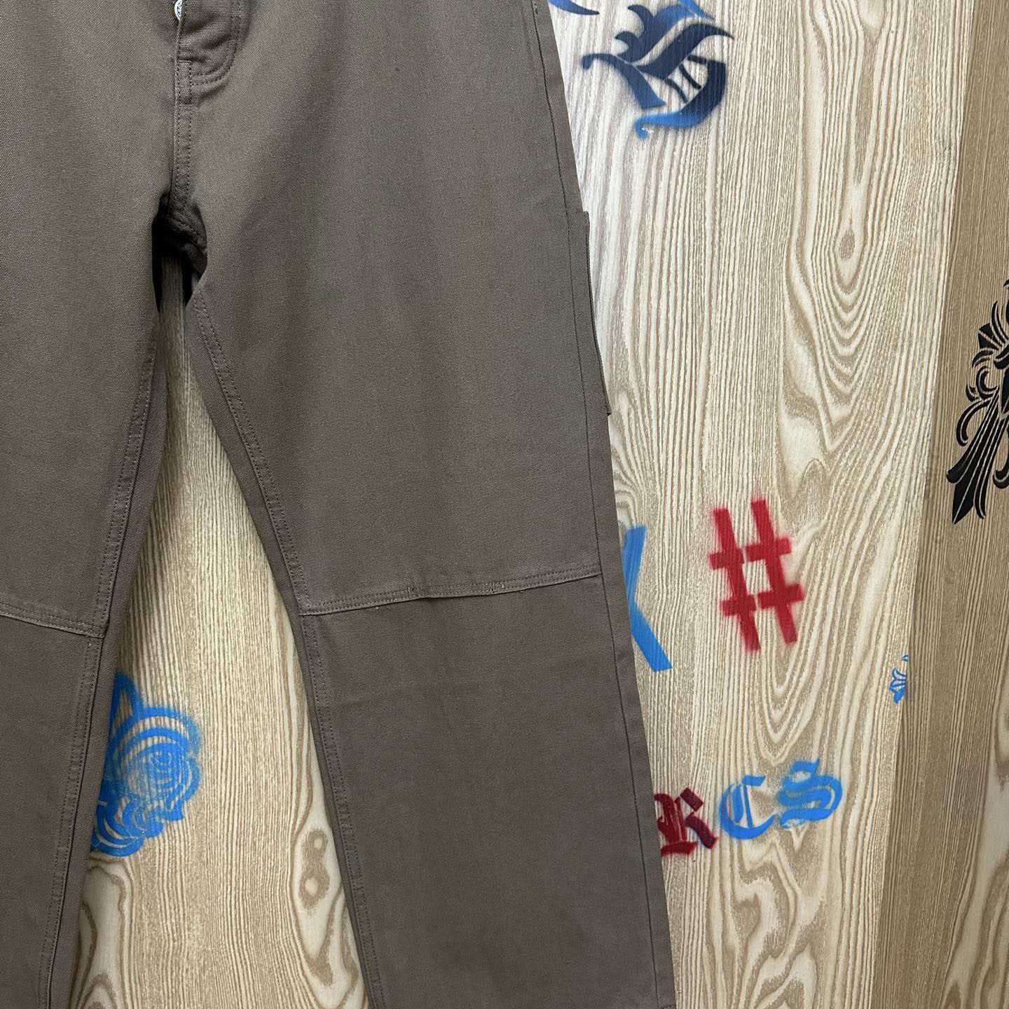 Chrome Hearts Cross Patch Double Knee Carpenter Pants - DopestKickz