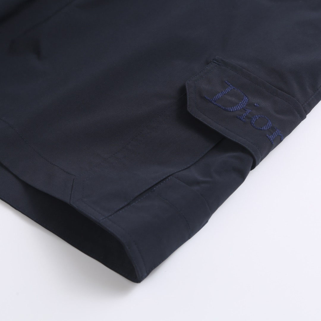 Dior Cargo Shorts With Dior Embroidery - DopestKickz