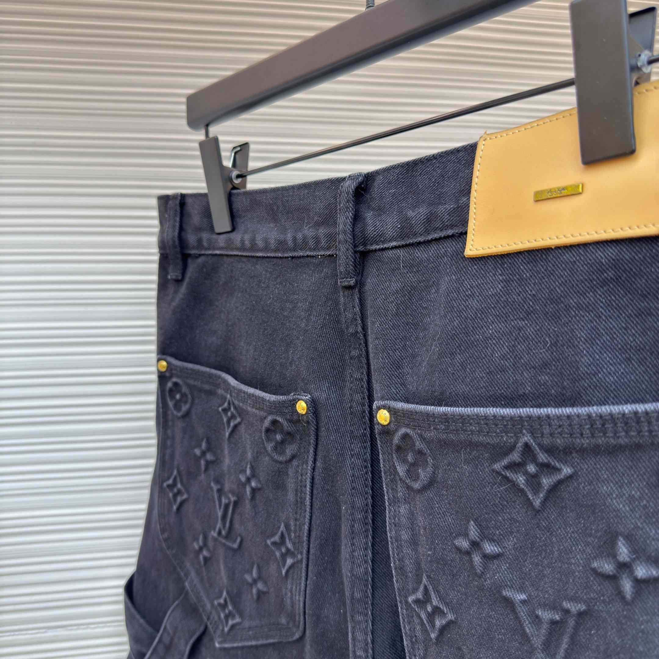 Louis Vuitton Denim Carpenter Shorts  - DopestKickz