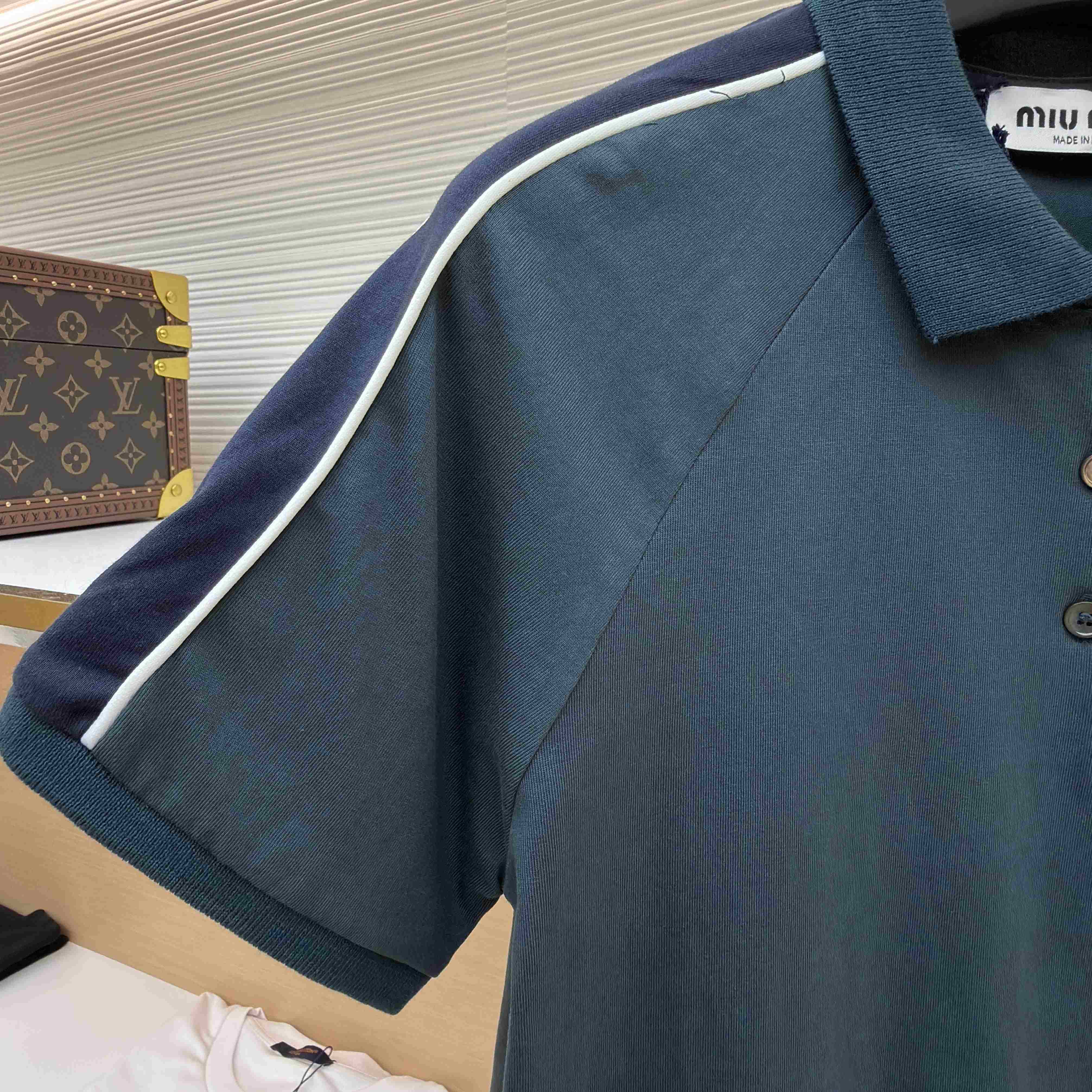 Miu Miu Cotton Jersey Polo Shirt - DopestKickz