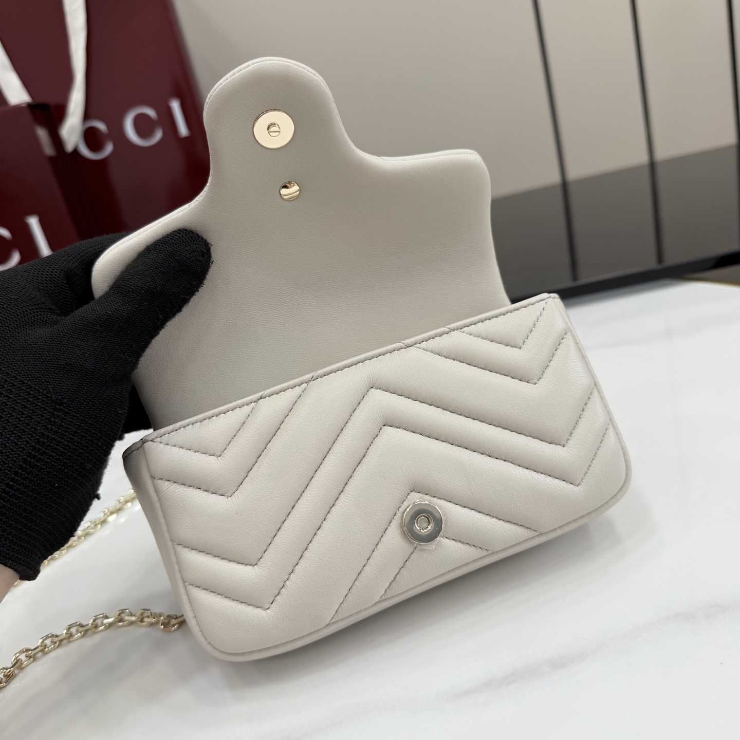 Gucci GG Marmont Mini Shoulder Bag - DopestKickz