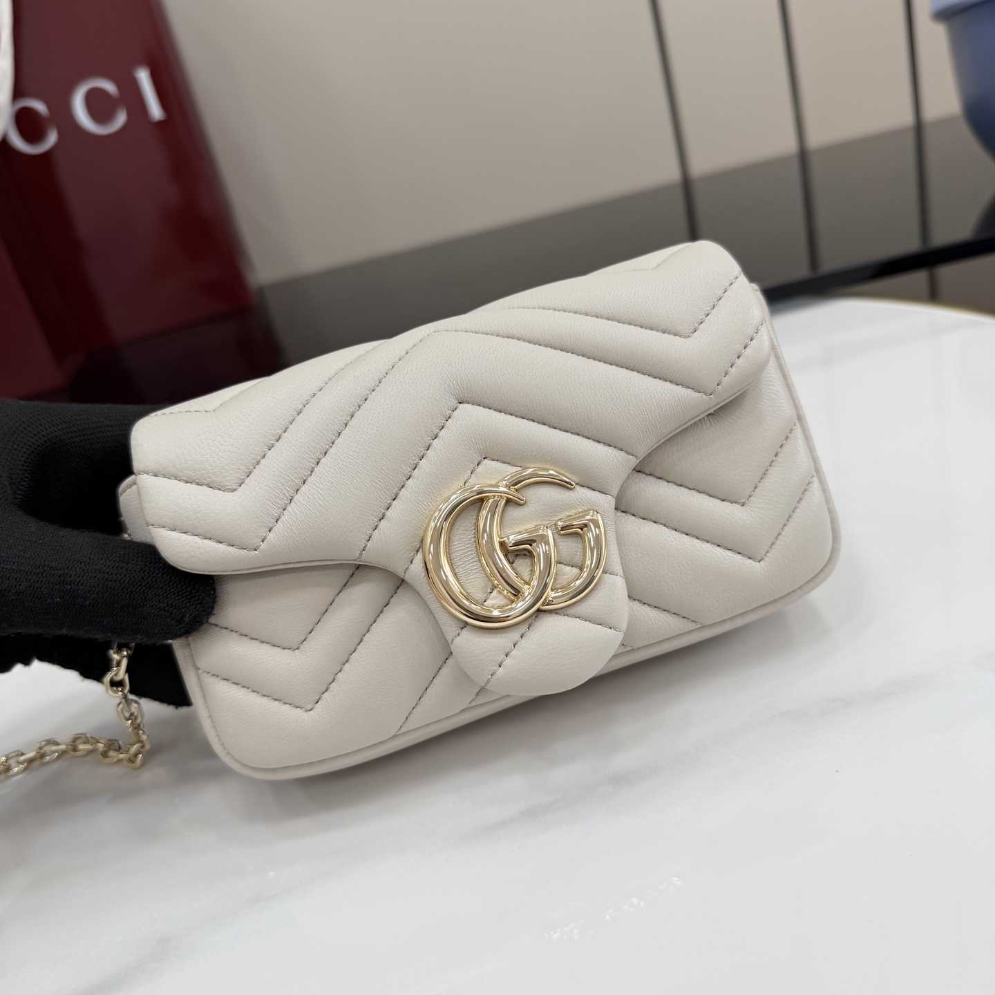 Gucci GG Marmont Mini Shoulder Bag - DopestKickz