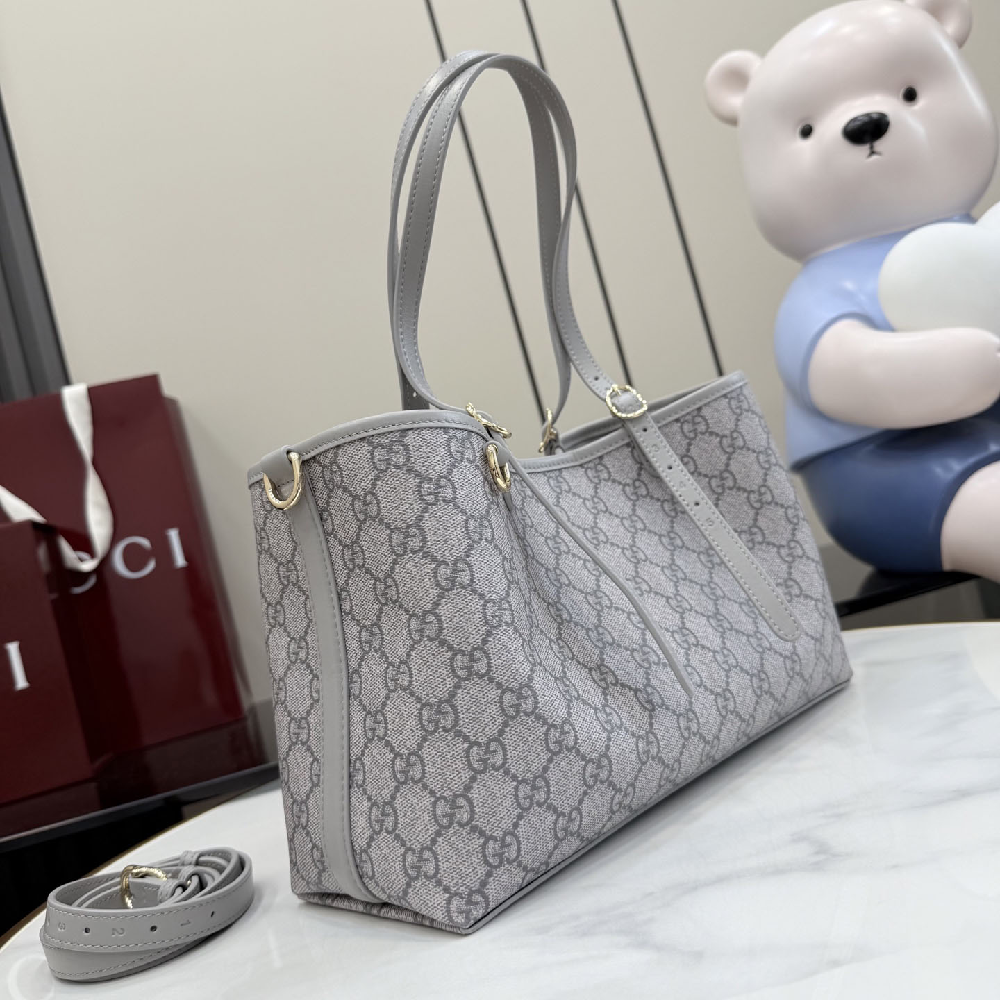 Gucci GG Emblem Small Tote Bag 815214 - DopestKickz