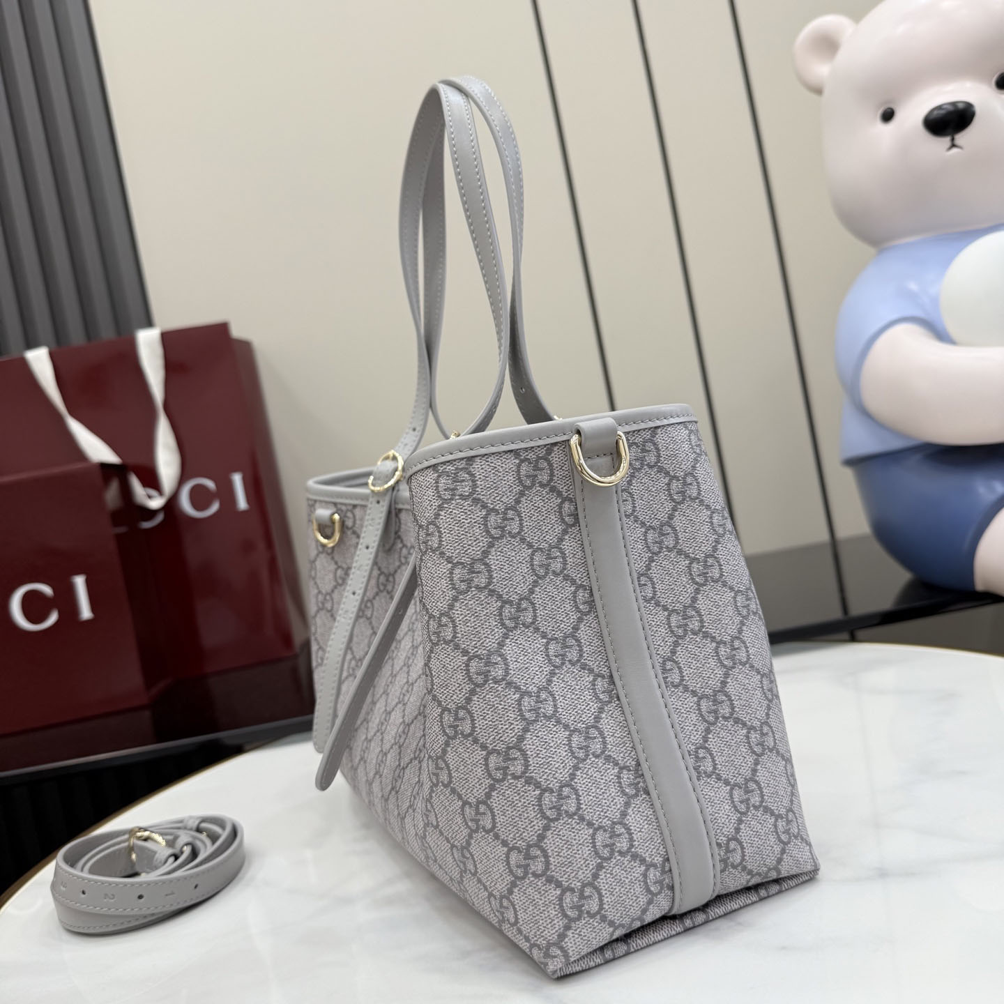 Gucci GG Emblem Small Tote Bag 815214 - DopestKickz