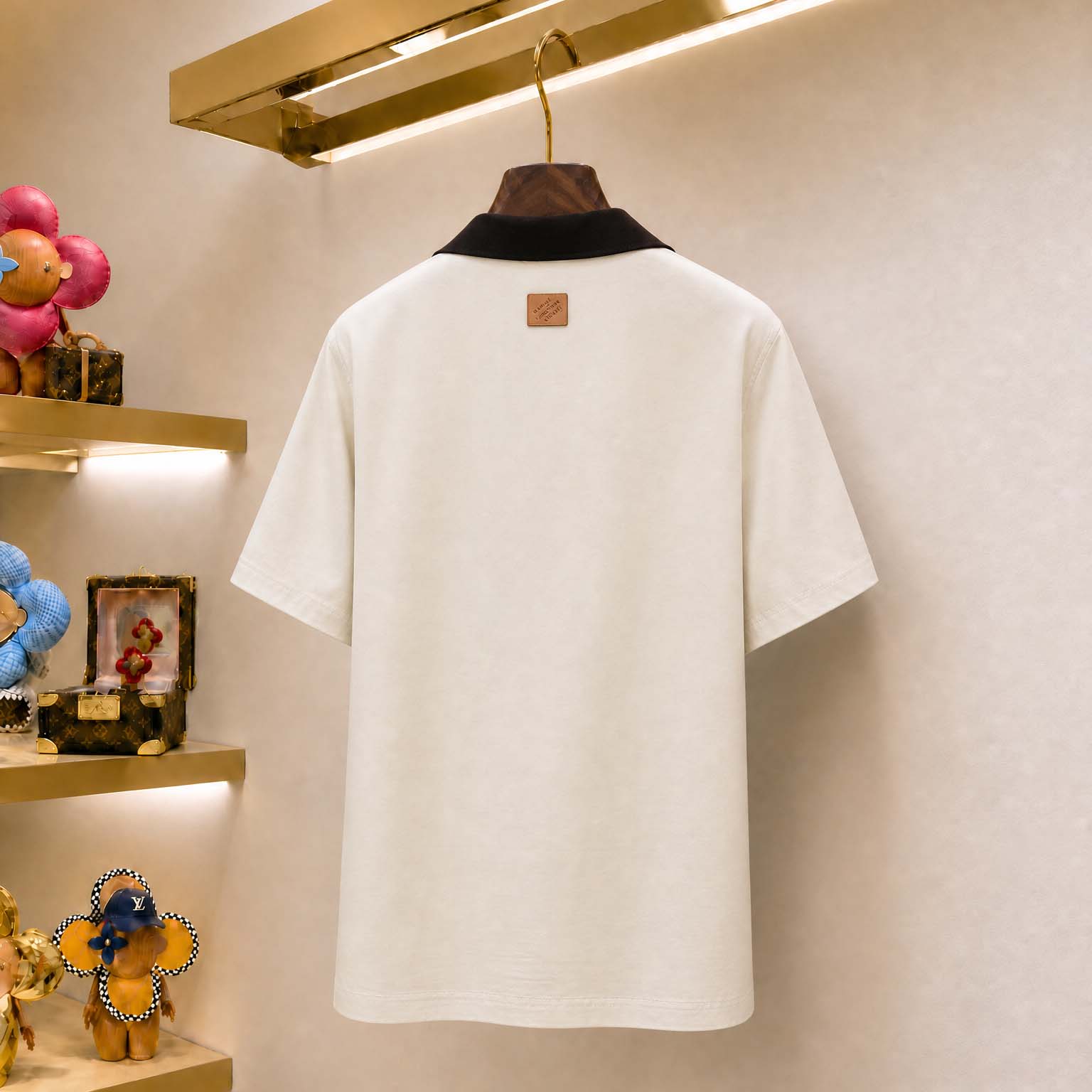 Louis Vuitton Bicolor Warm Up Short-Sleeved Shirt   1AJREV - DopestKickz
