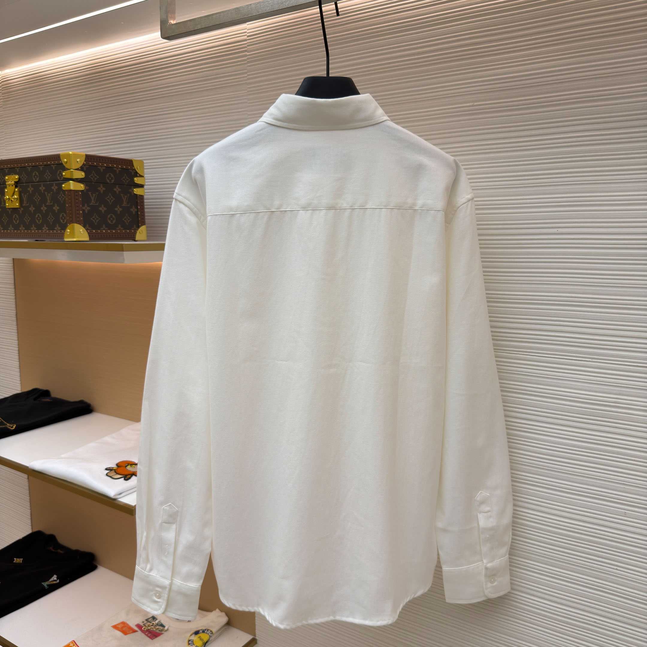 AMI Paris Ami De Coeur Button Down Shirt In Cotton Oxford - DopestKickz