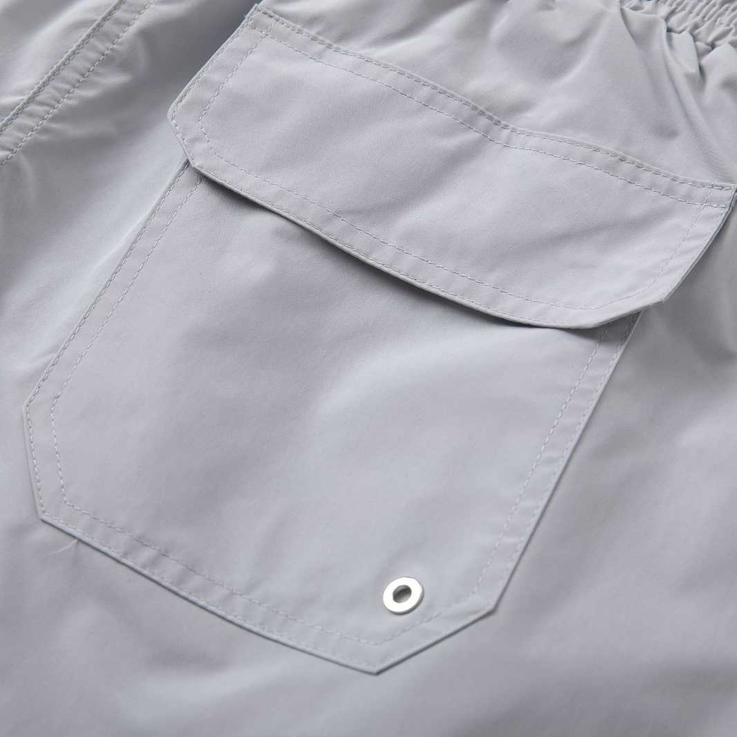 Amiri Stack Logo Swim Shorts In Stretch Limo - DopestKickz