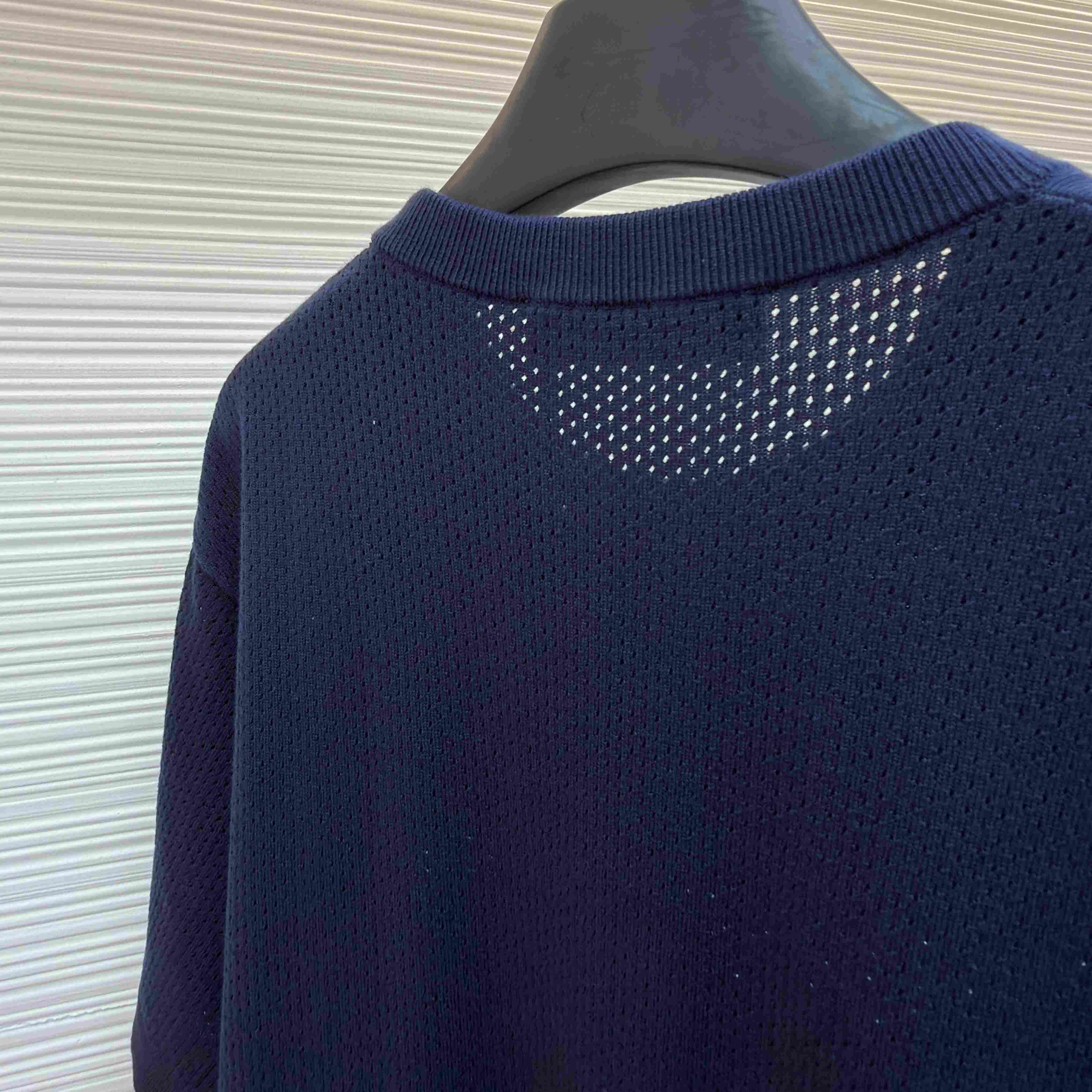 Louis Vuitton Cotton-Cashmere Short-Sleeved Crewneck 1AK6XR - DopestKickz