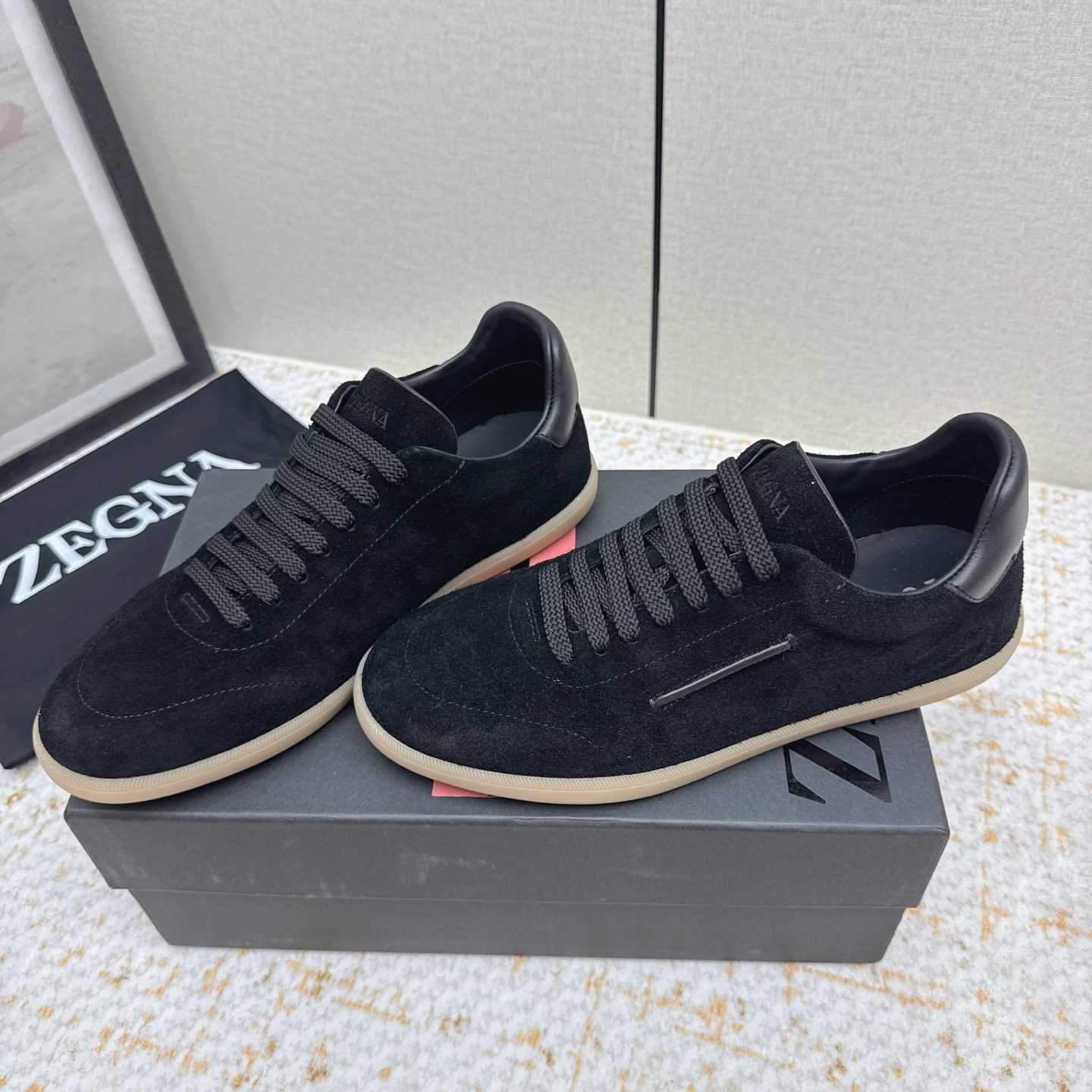 Zegna 232 Suede Sneakers - DopestKickz