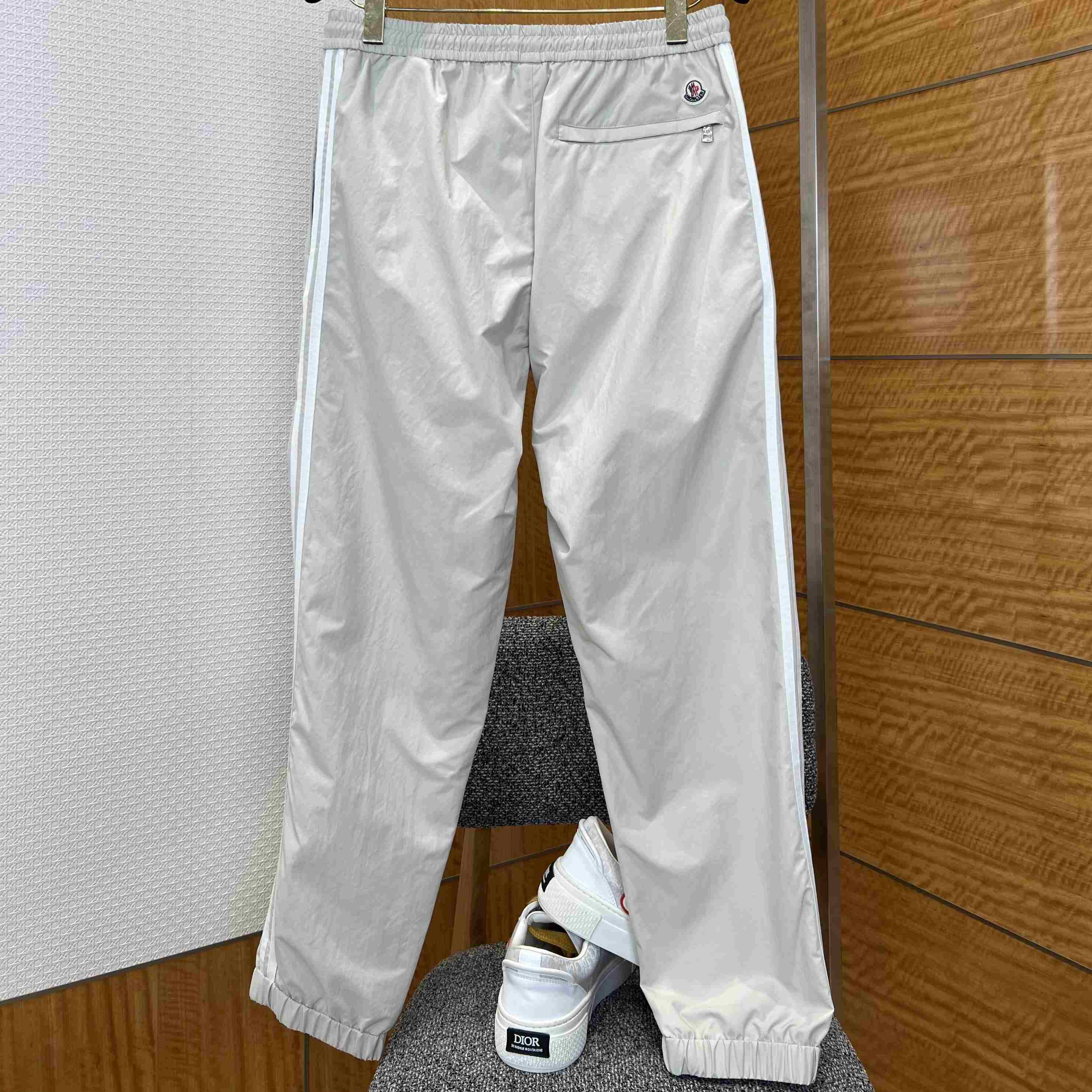 Moncler Striped Stretch Jogging Trousers - DopestKickz