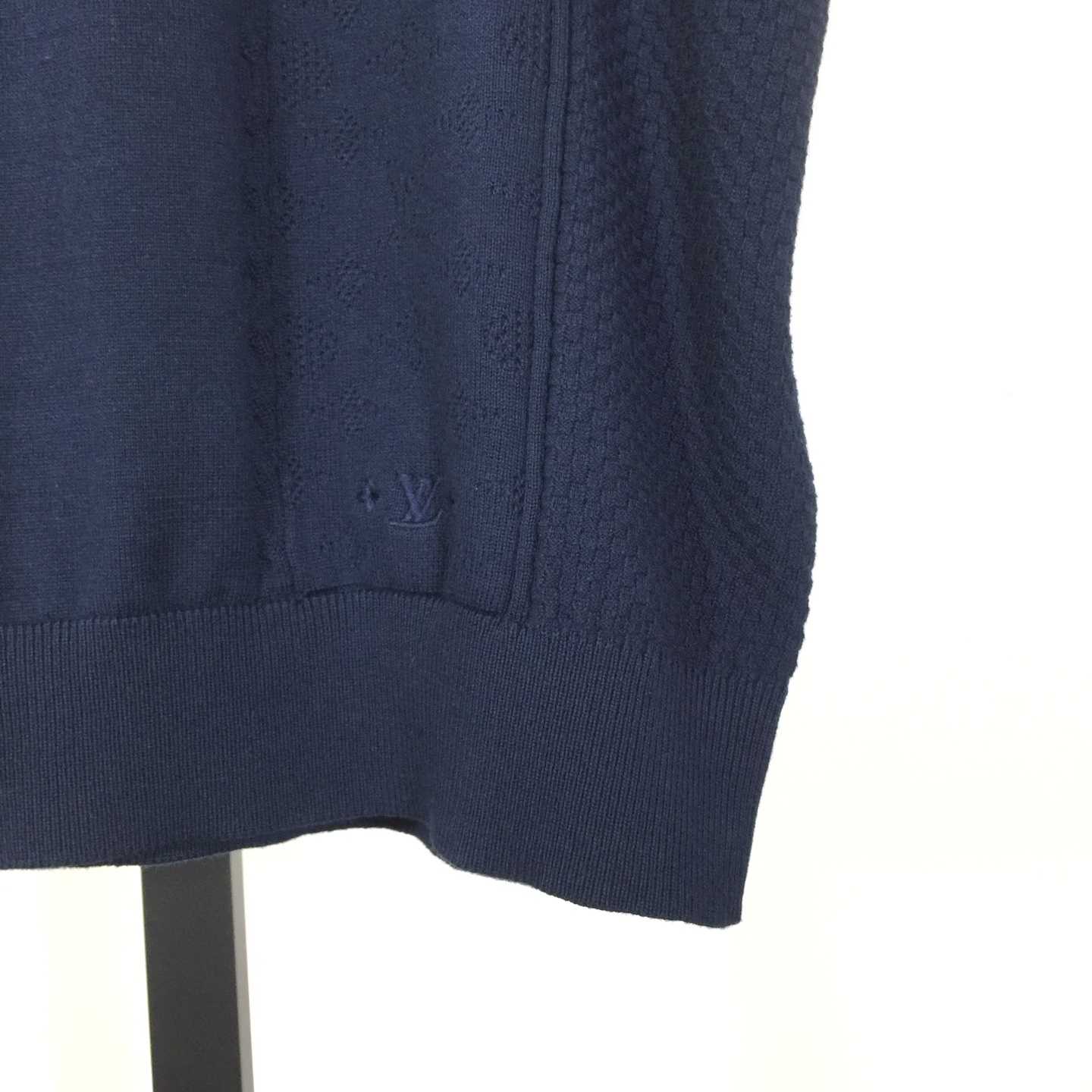 Louis Vuitton Cotton-Silk Pointelle Polo Shirt   1AJINW - DopestKickz