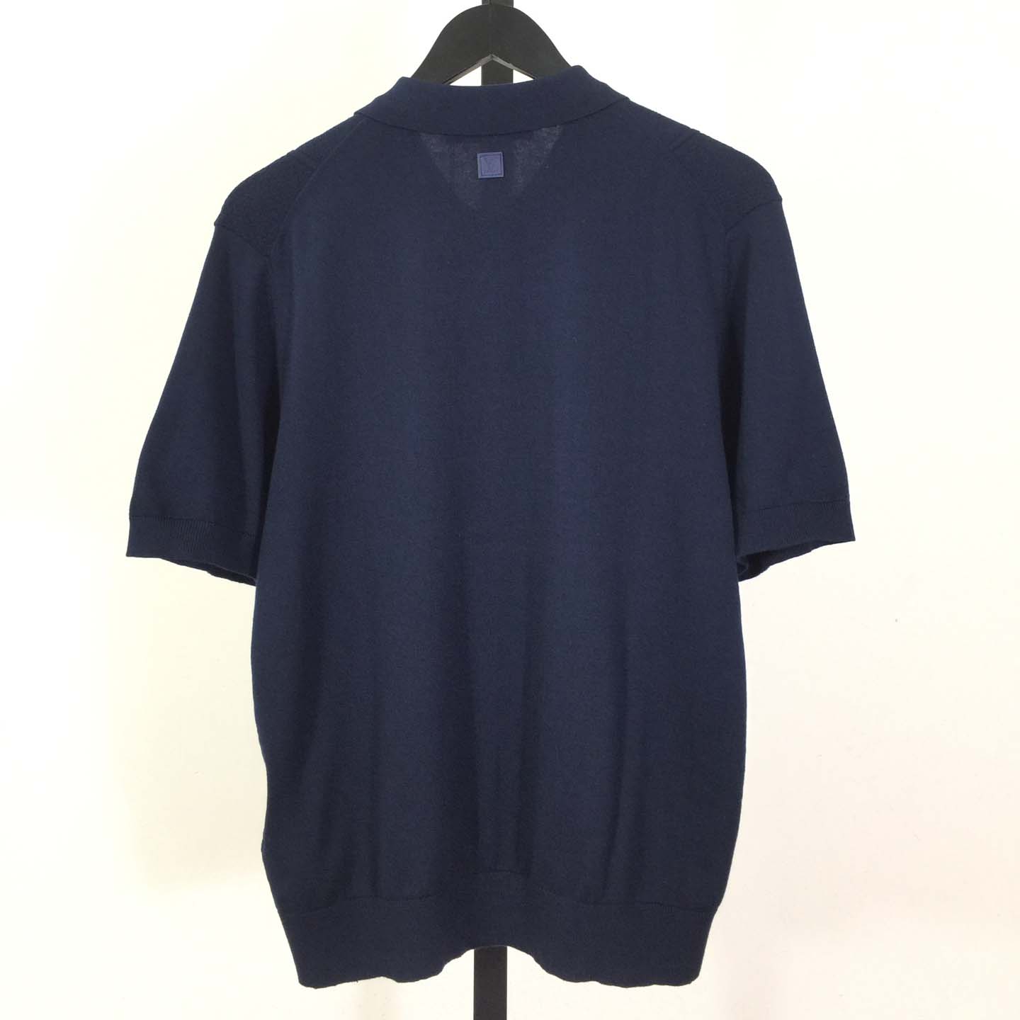 Louis Vuitton Cotton-Silk Pointelle Polo Shirt   1AJINW - DopestKickz