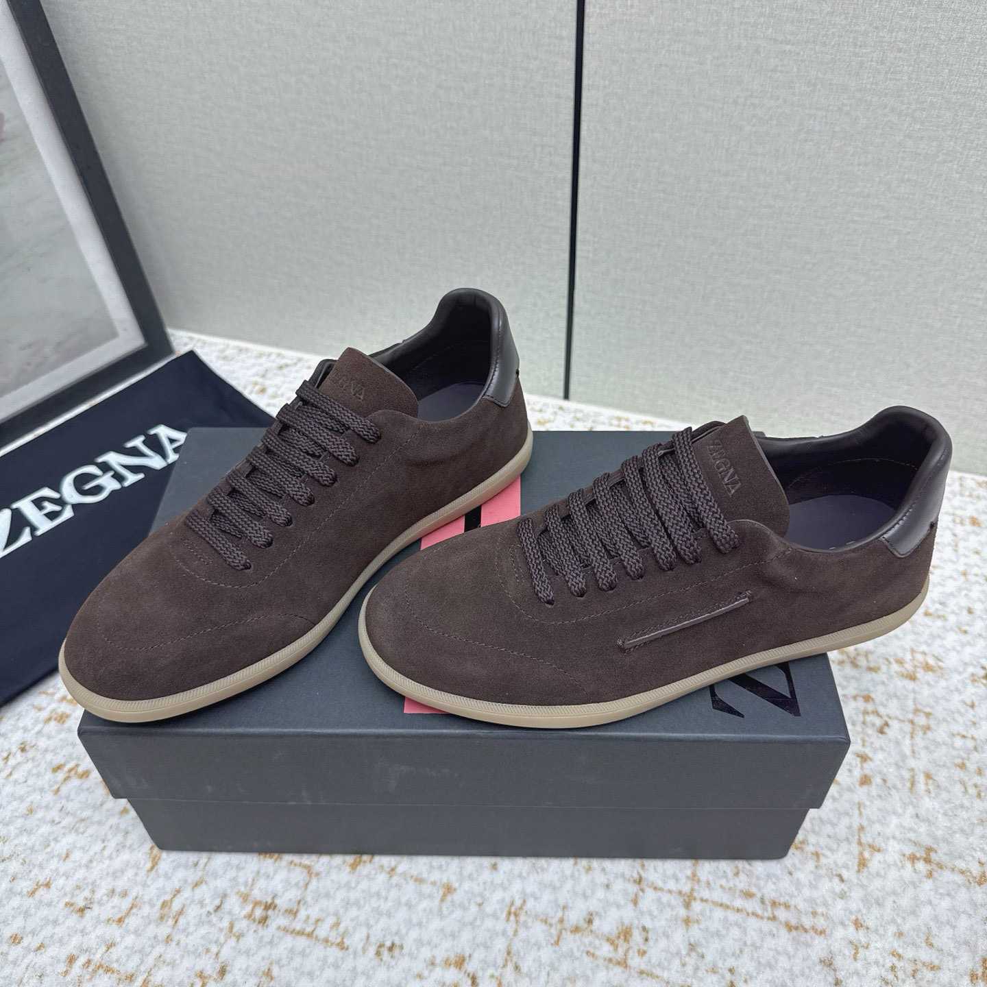 Zegna 232 Suede Sneakers - DopestKickz
