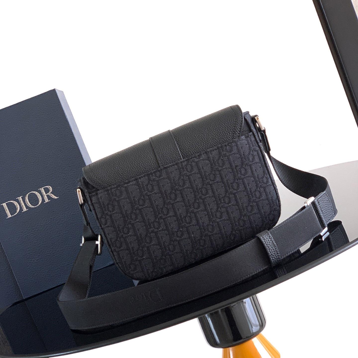 Dior Saddle Heritage Messenger Bag With Flap - DopestKickz