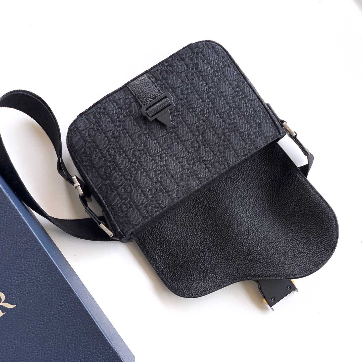 Dior Saddle Heritage Messenger Bag With Flap - DopestKickz