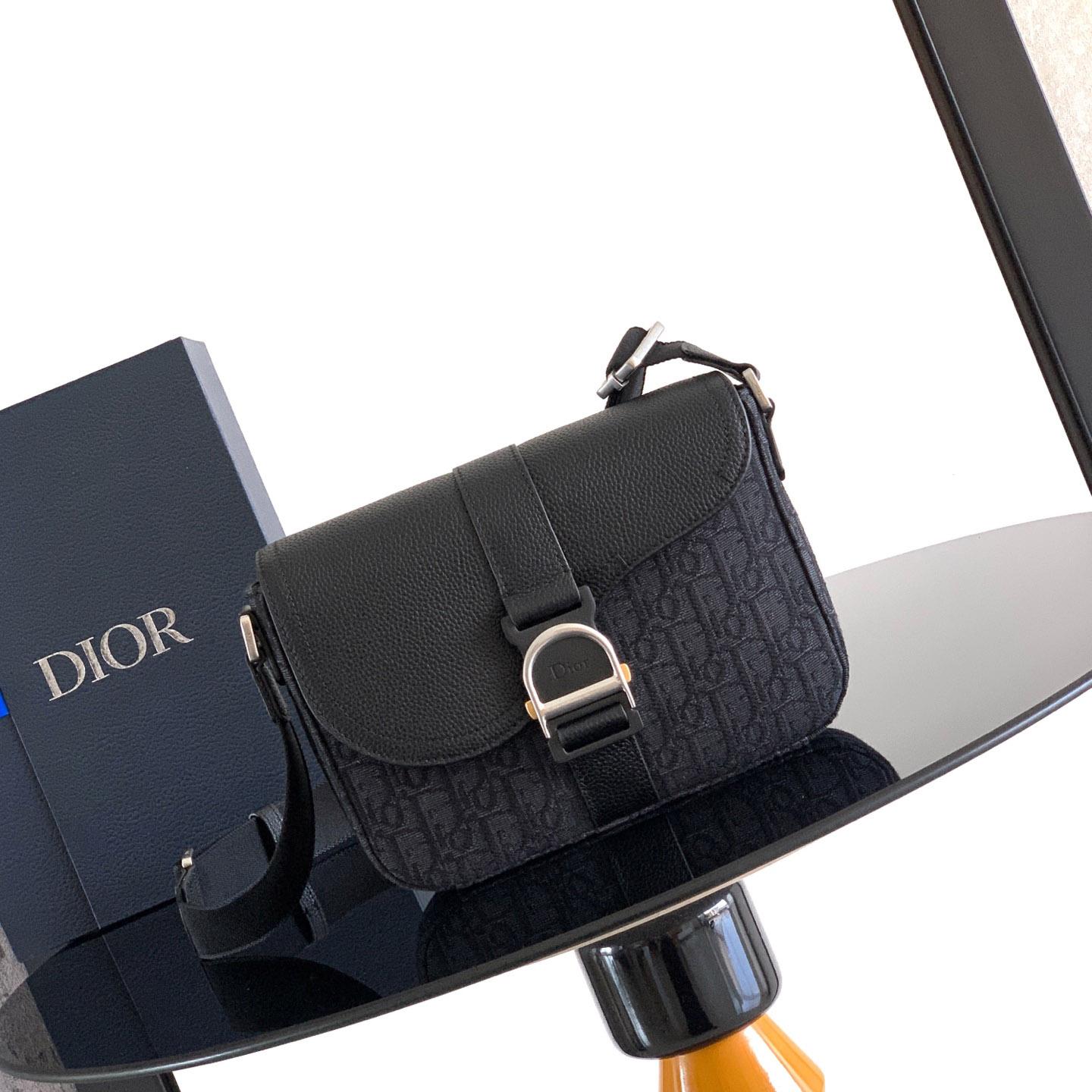 Dior Saddle Heritage Messenger Bag With Flap - DopestKickz