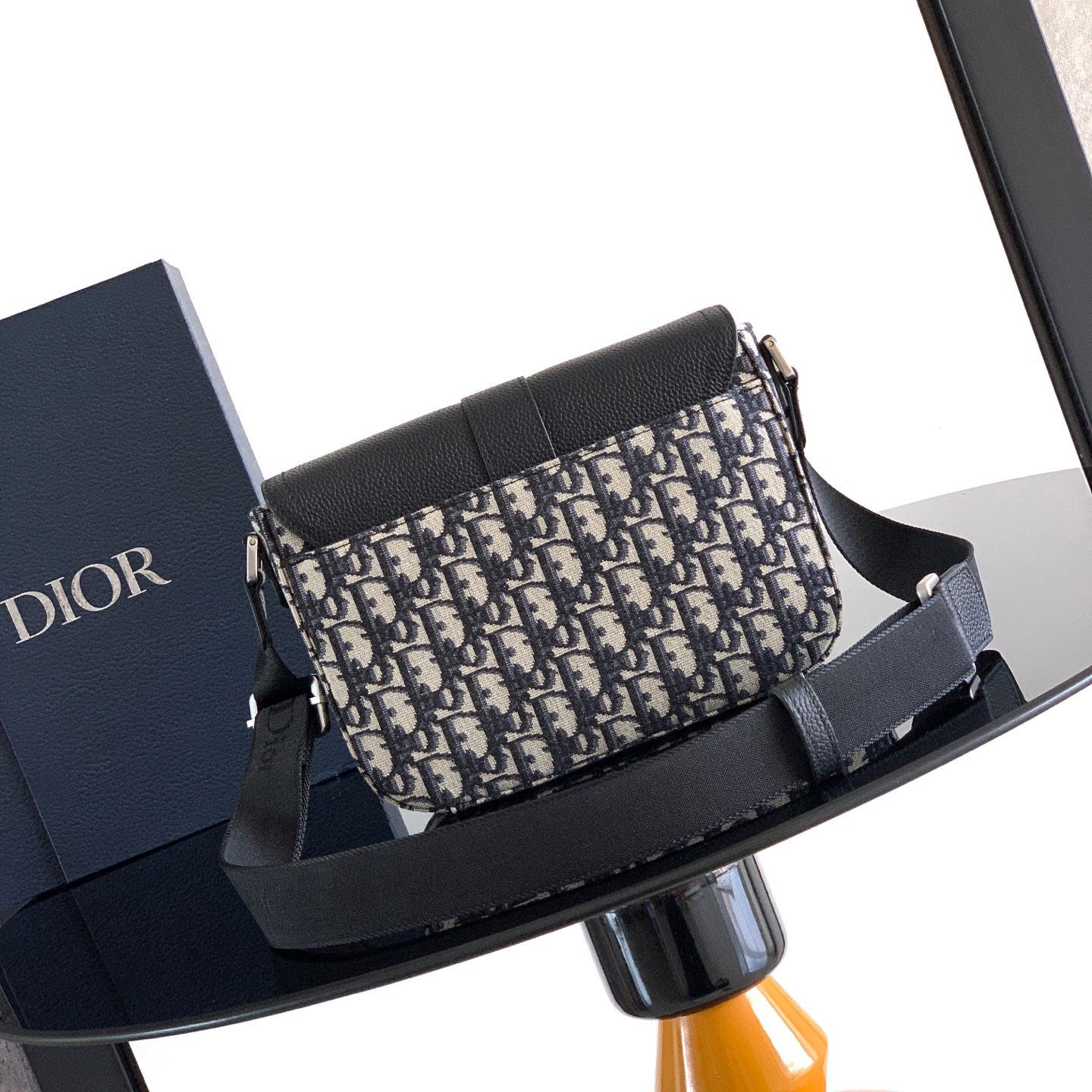 Dior Saddle Heritage Messenger Bag With Flap - DopestKickz
