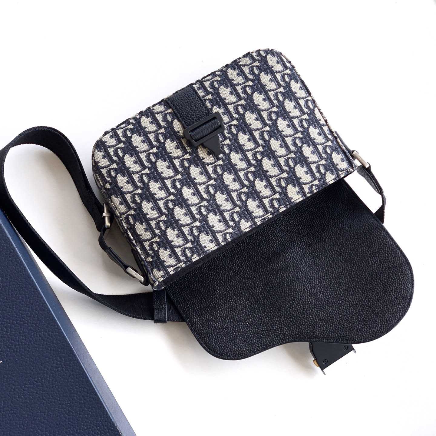 Dior Saddle Heritage Messenger Bag With Flap - DopestKickz