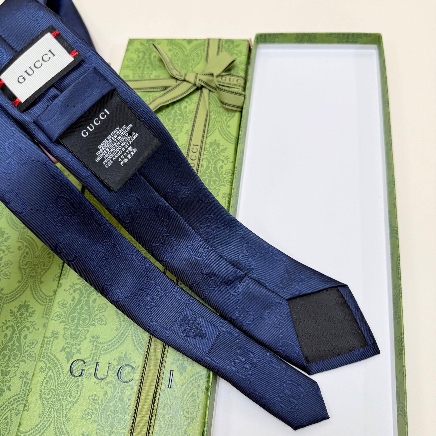 Gucci GG Silk Cotton Tie - DopestKickz