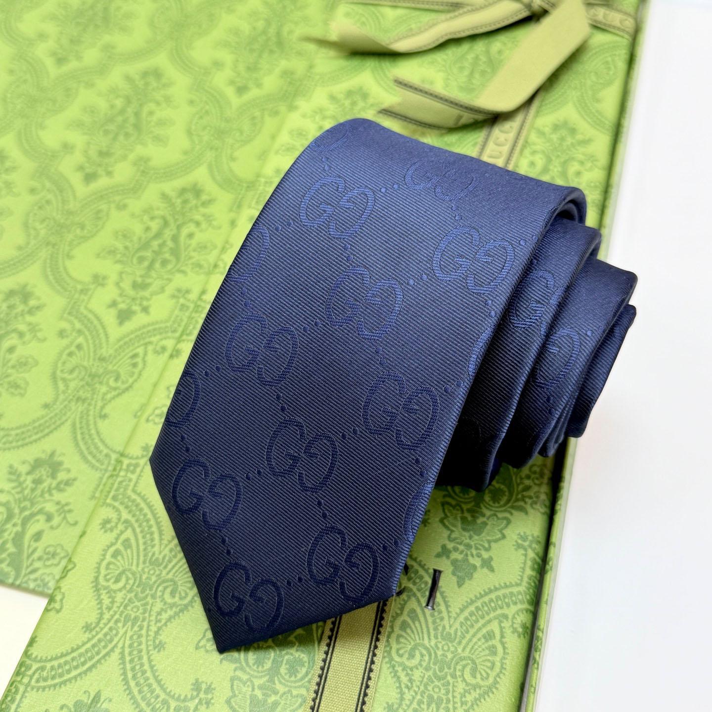 Gucci GG Silk Cotton Tie - DopestKickz