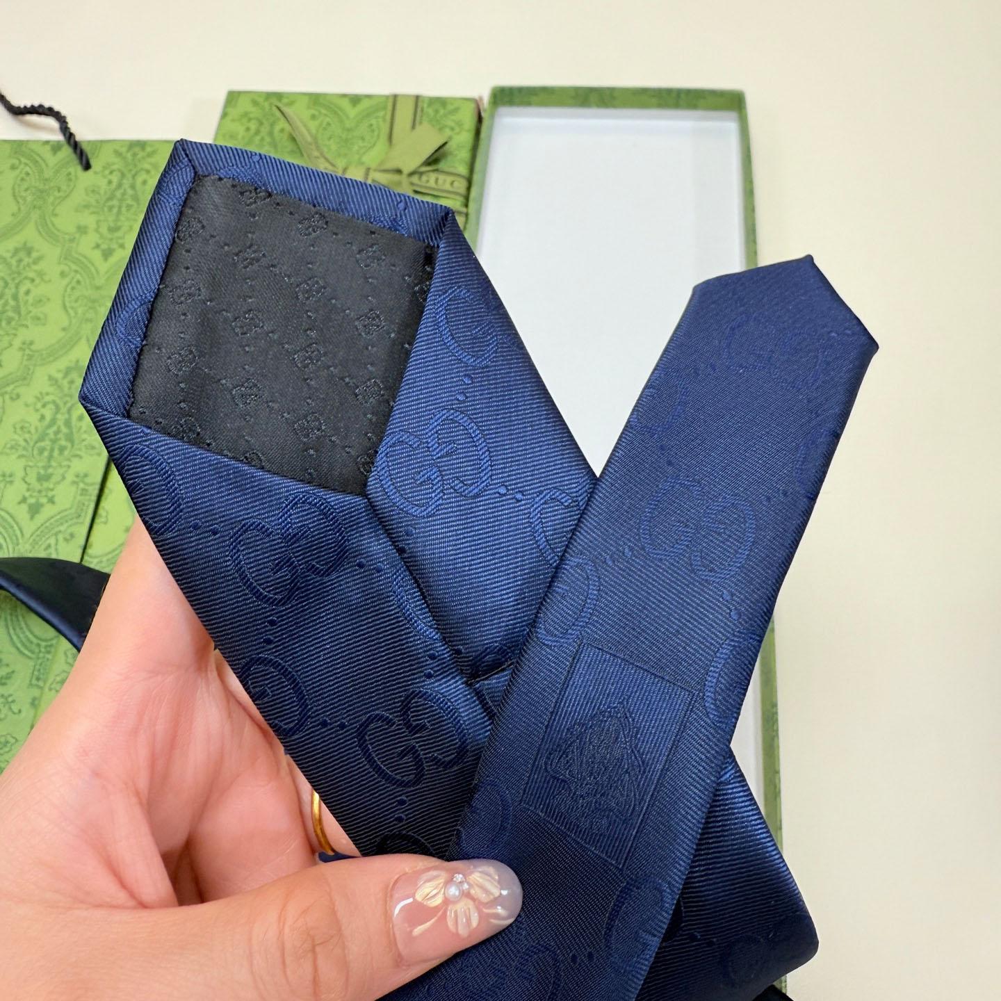 Gucci GG Silk Cotton Tie - DopestKickz