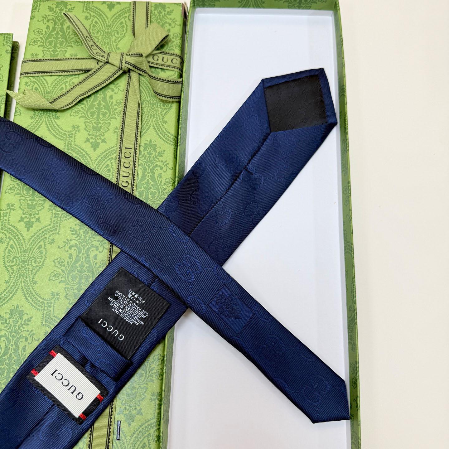 Gucci GG Silk Cotton Tie - DopestKickz