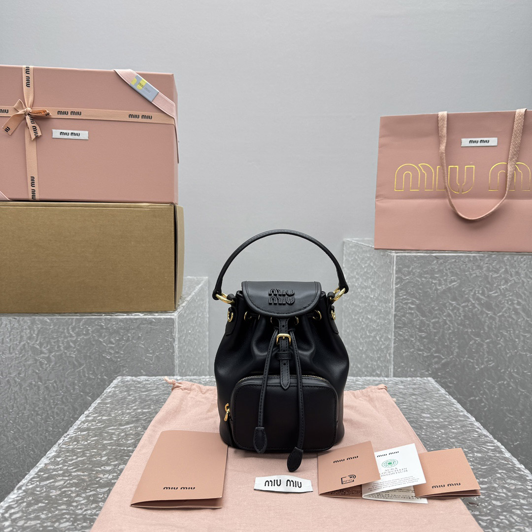 Miu Miu  Leather Mini-Backpack - DopestKickz