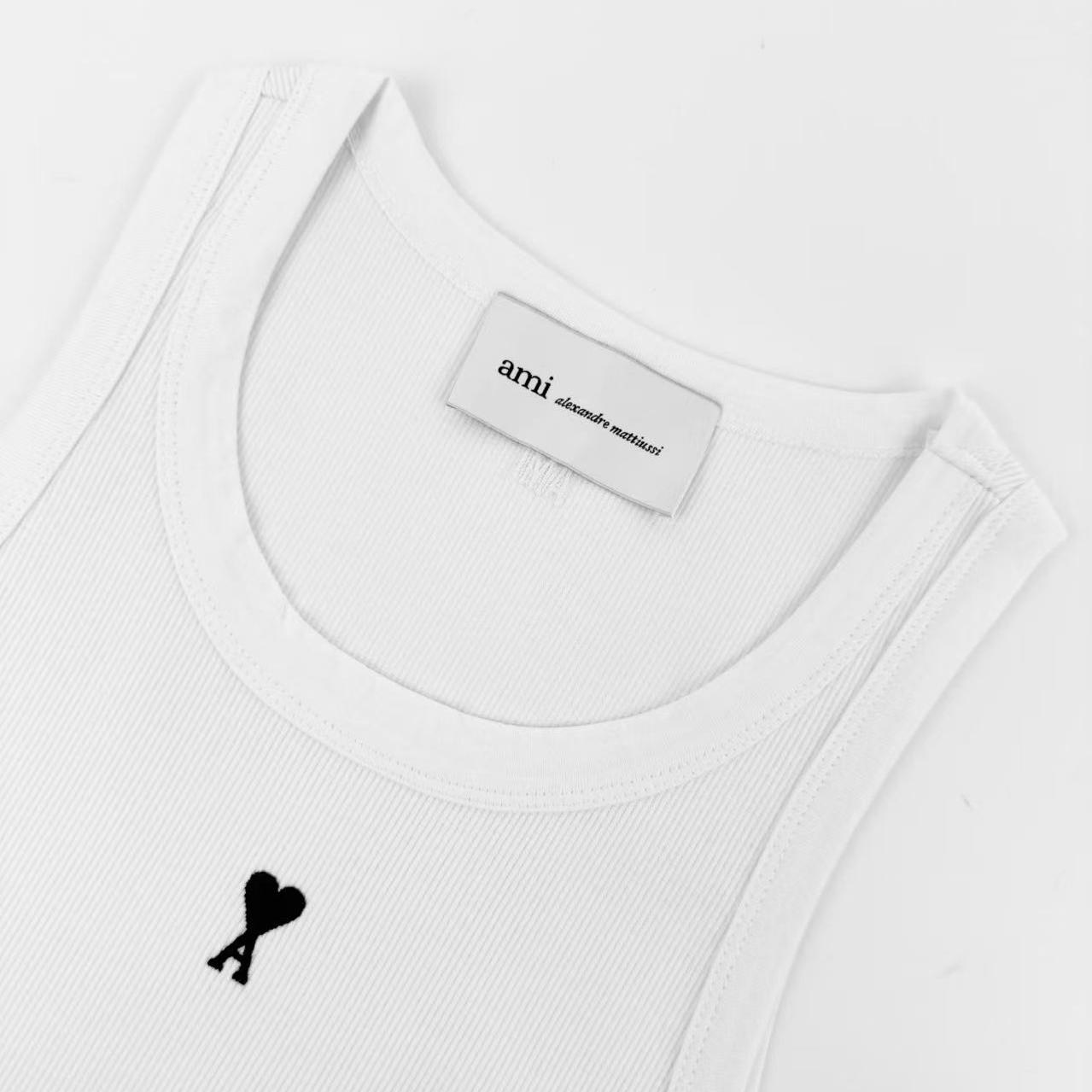 AMI Paris Cotton Ami De Coeur Tanktop - DopestKickz