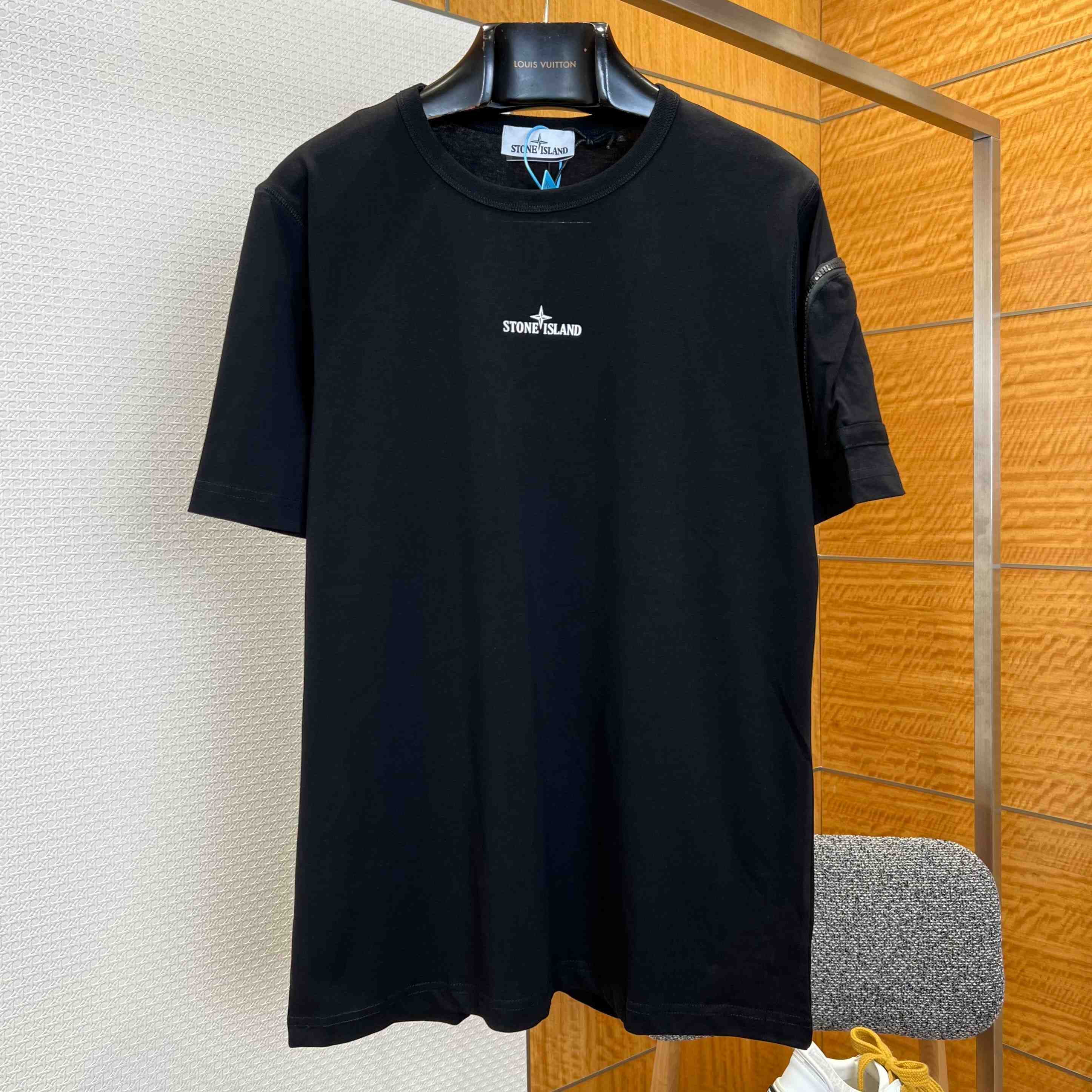 Stone Island Short-Sleeved Cotton T-shirt - DopestKickz