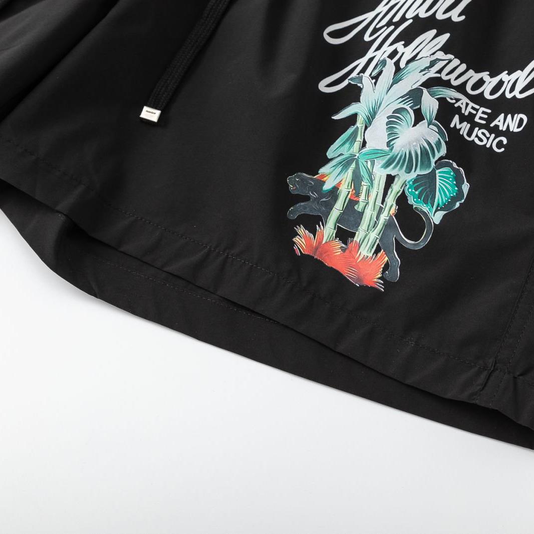 Amiri Hollywood Swim Trunk 'Black' - DopestKickz