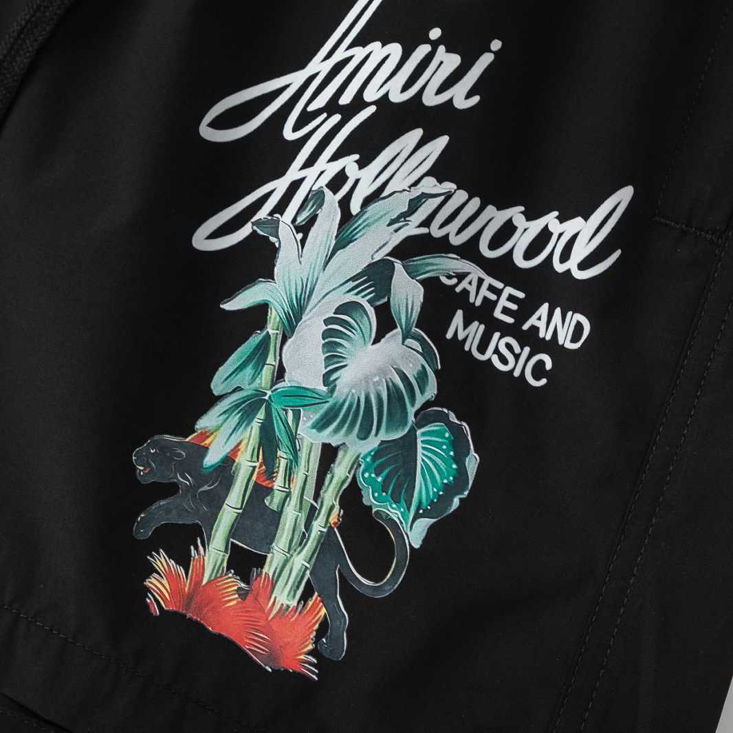 Amiri Hollywood Swim Trunk 'Black' - DopestKickz
