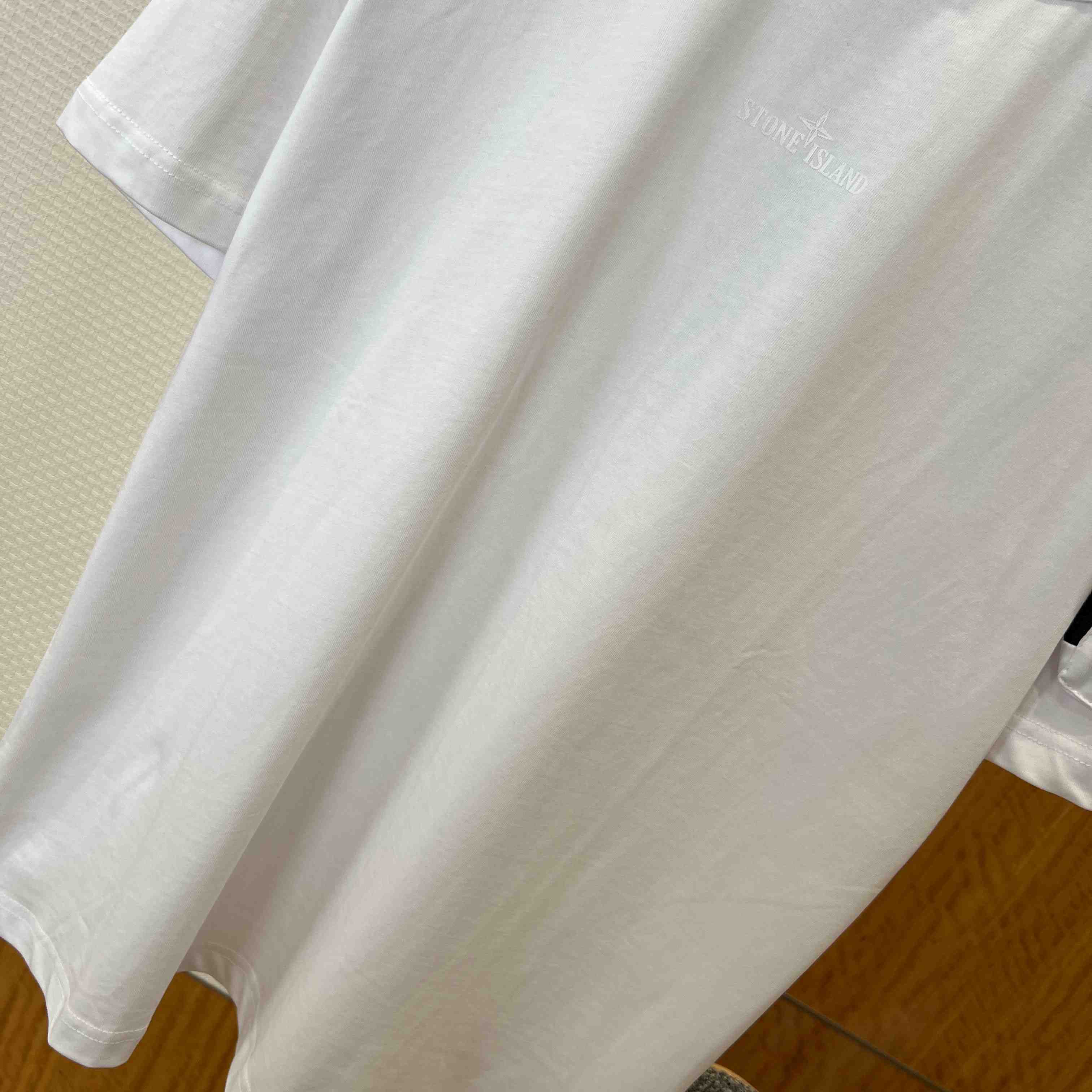 Stone Island Short-Sleeved Cotton T-shirt - DopestKickz