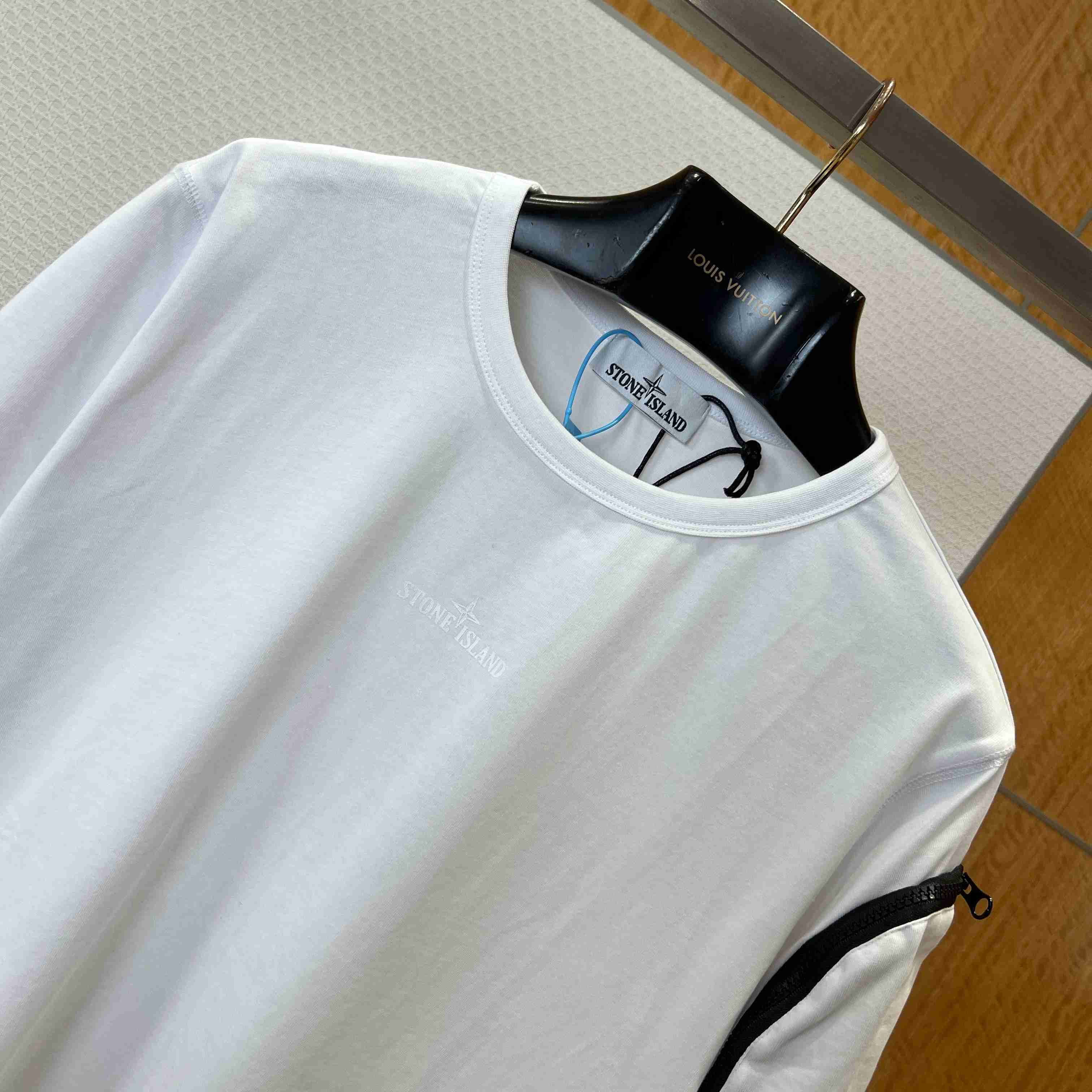 Stone Island Short-Sleeved Cotton T-shirt - DopestKickz