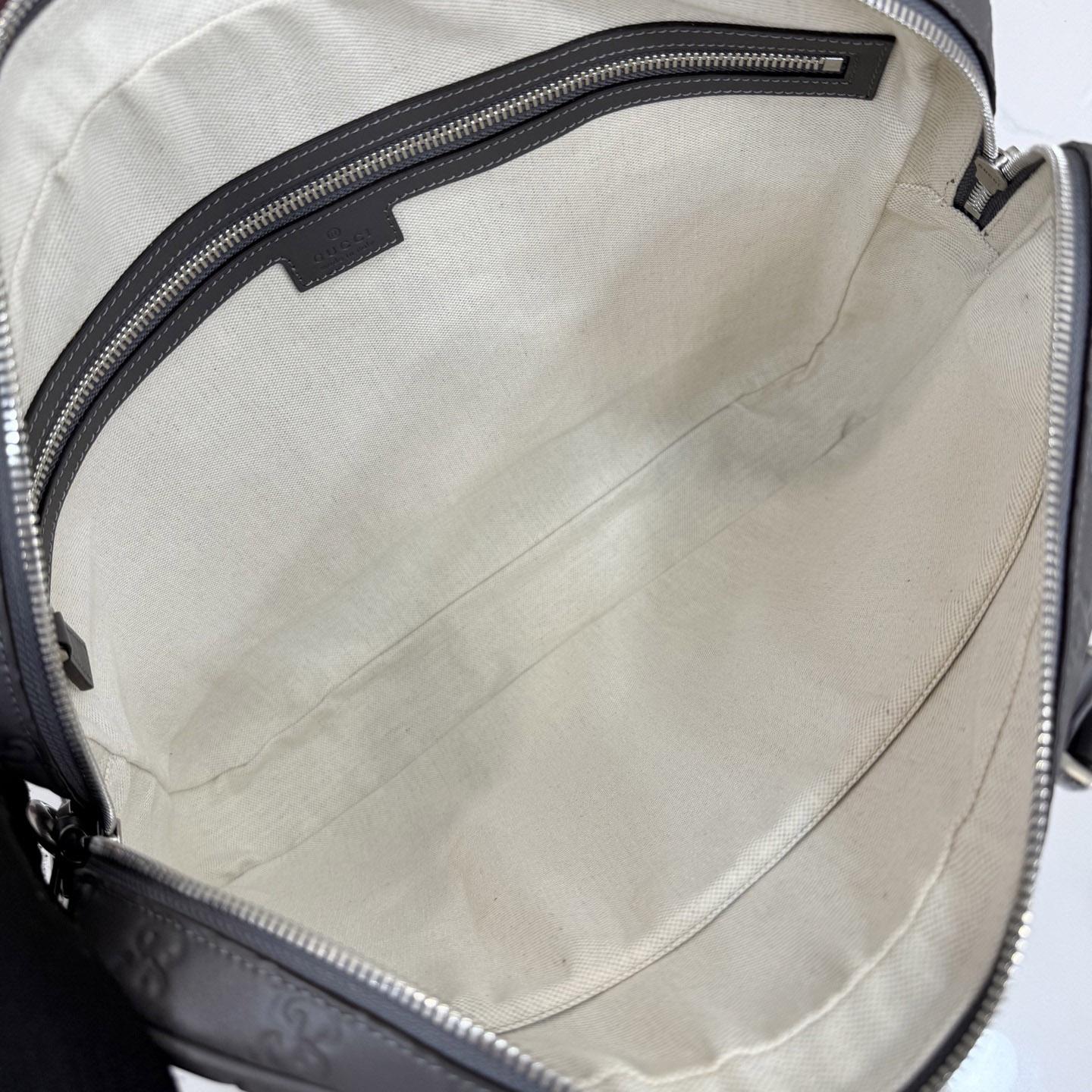 Gucci  GG Emblem Large Briefcase 850222 - DopestKickz