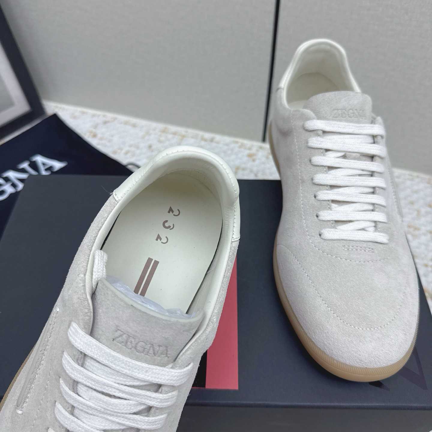 Zegna 232 Suede Sneakers - DopestKickz