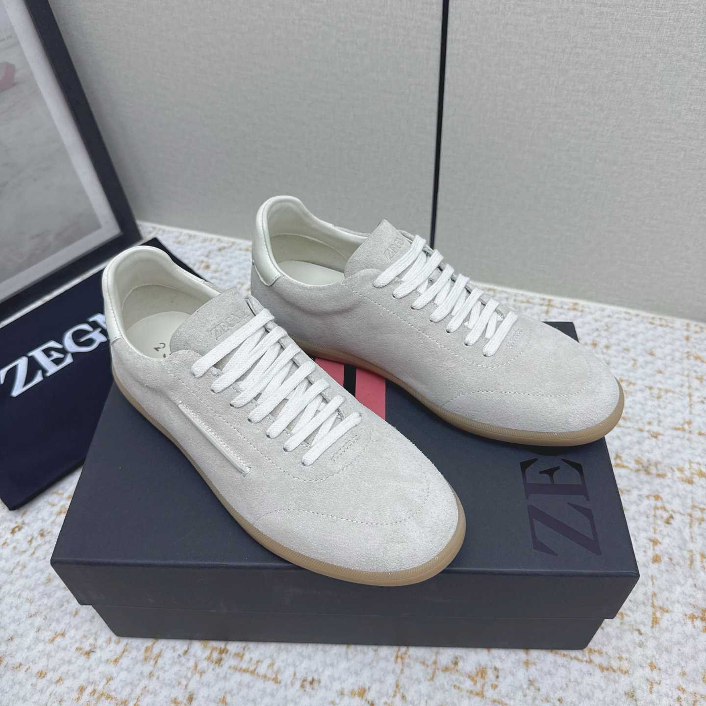 Zegna 232 Suede Sneakers - DopestKickz