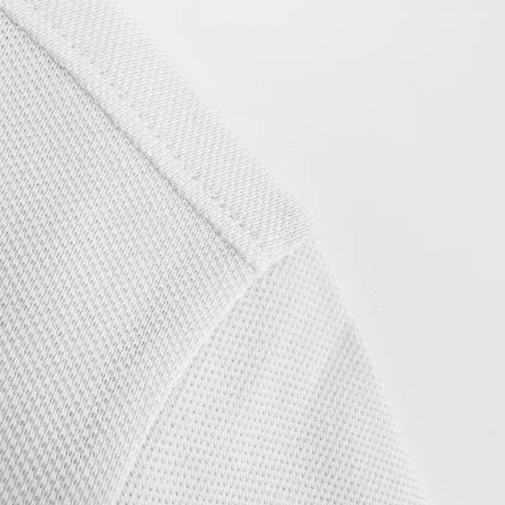 AMI Paris White Wool Short Sleeves Ami De Coeur Polo - DopestKickz