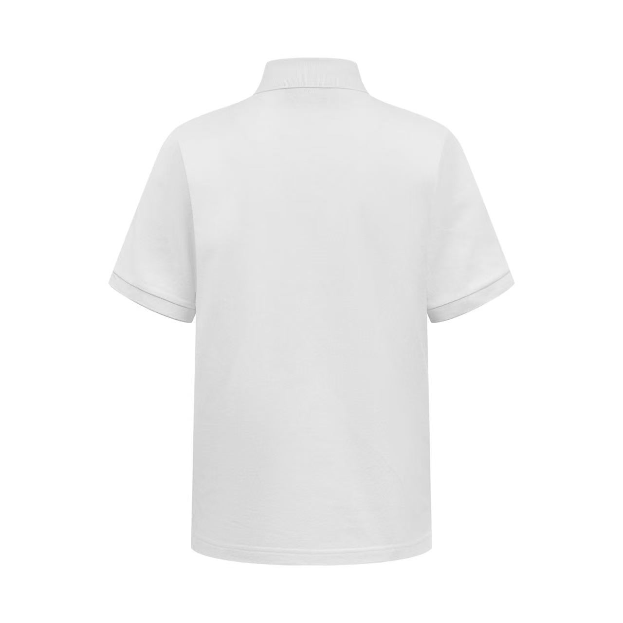 AMI Paris White Wool Short Sleeves Ami De Coeur Polo - DopestKickz
