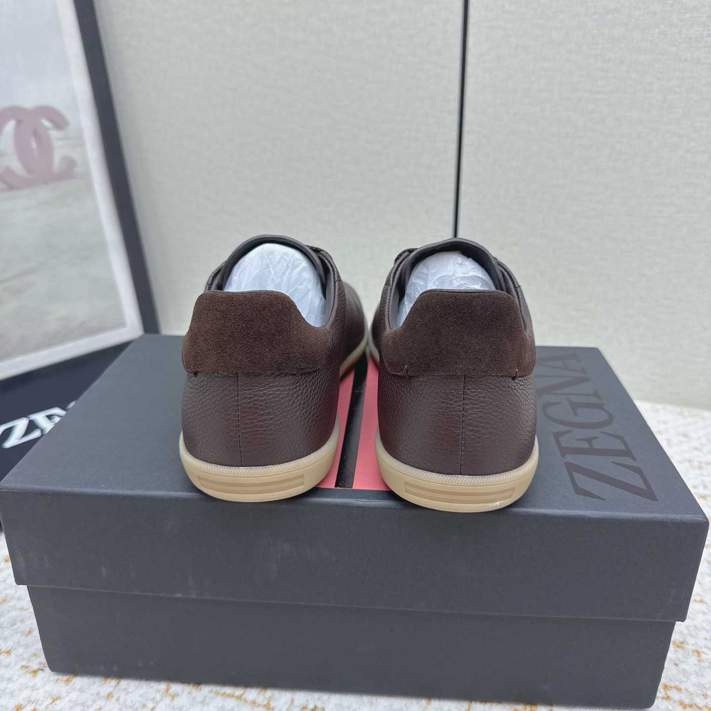 Zegna Grained Leather 232 Sneakers - DopestKickz