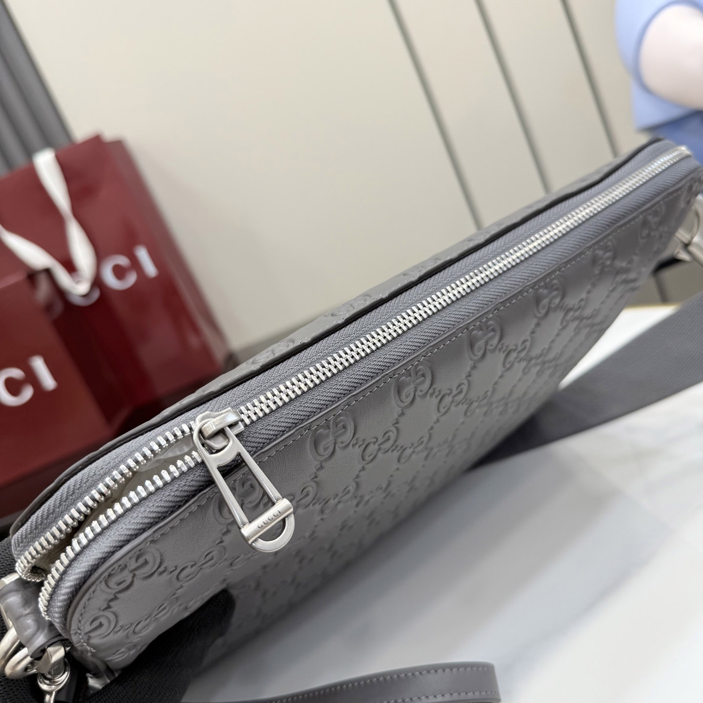 Gucci GG Emblem Medium Crossbody Bag 850214 - DopestKickz