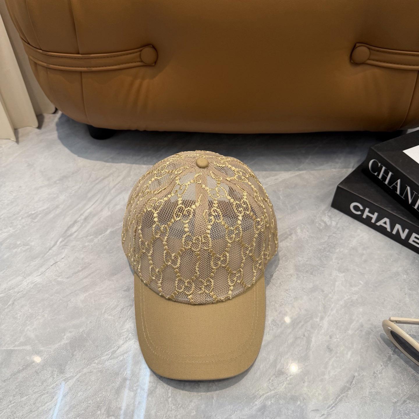 Gucci Mesh GG Monogram Shivali Baseball Hat  - DopestKickz