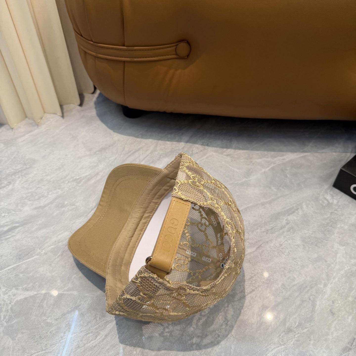 Gucci Mesh GG Monogram Shivali Baseball Hat  - DopestKickz