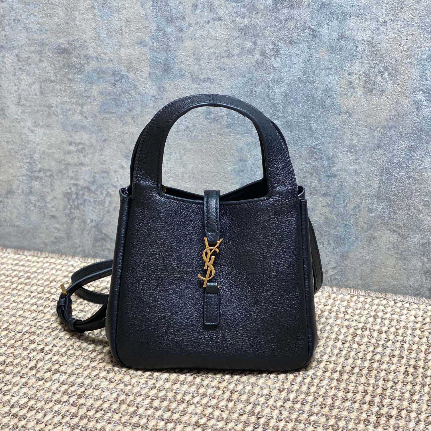 Saint Laurent LE 5 À 7 BABY BEA In Grained Leather - DopestKickz