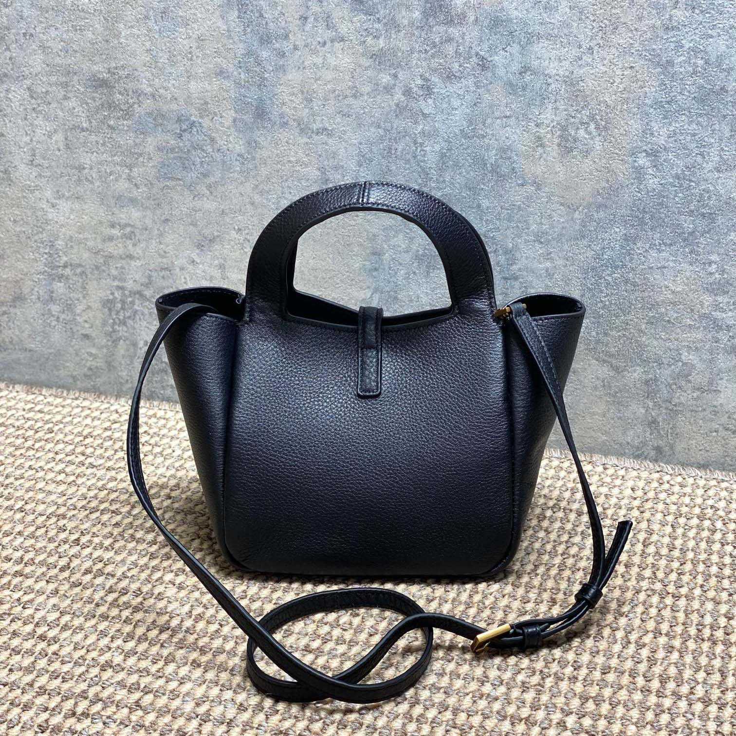 Saint Laurent LE 5 À 7 BABY BEA In Grained Leather - DopestKickz