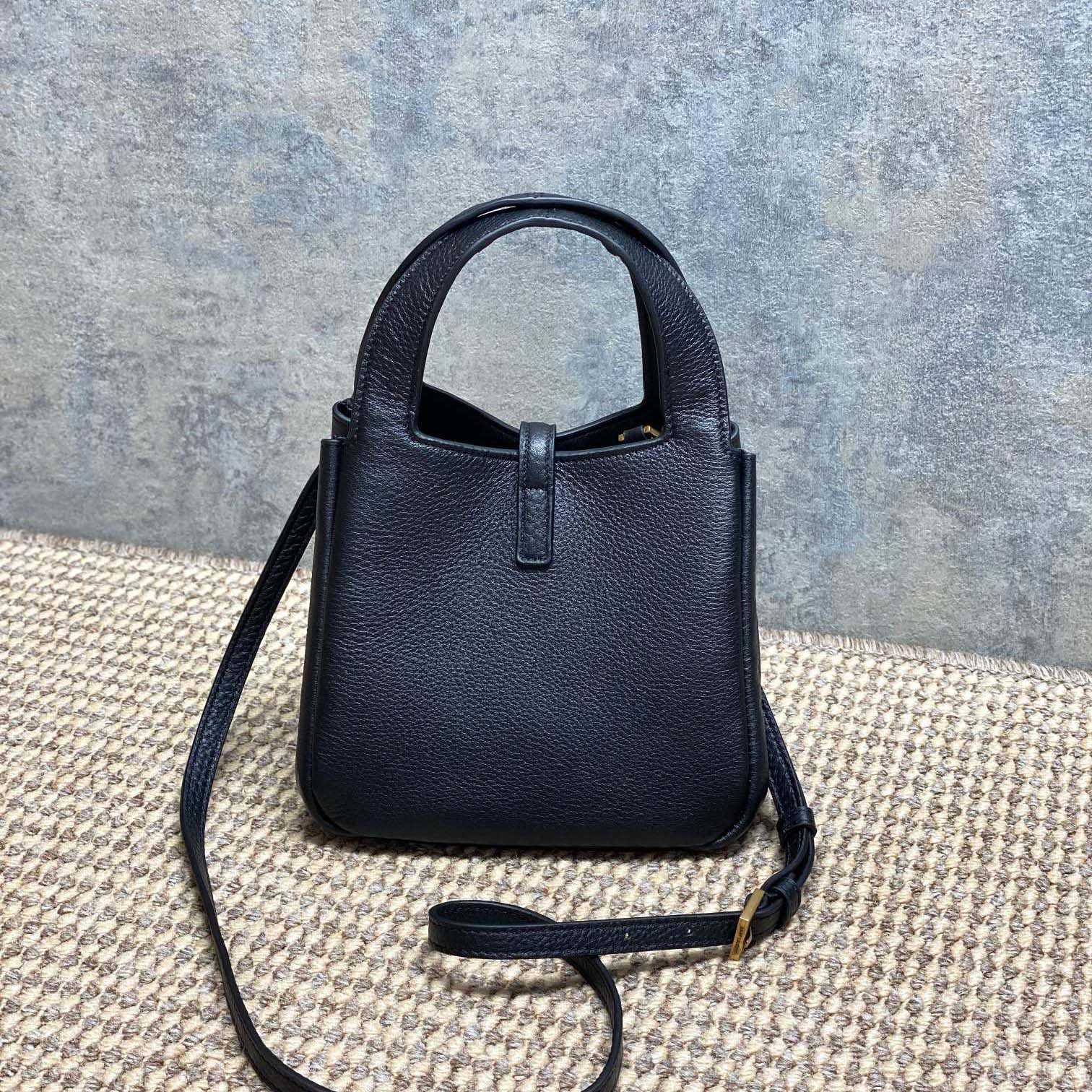 Saint Laurent LE 5 À 7 BABY BEA In Grained Leather - DopestKickz