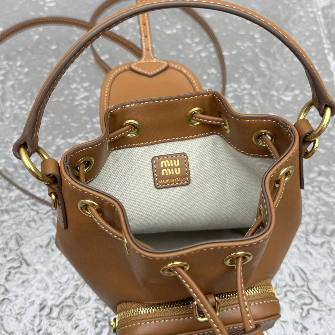 Miu Miu  Leather Mini-Backpack - DopestKickz