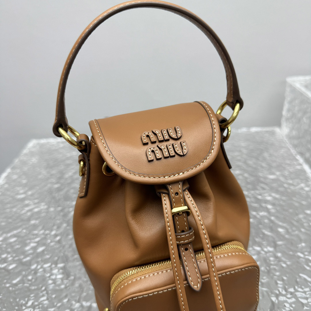 Miu Miu  Leather Mini-Backpack - DopestKickz