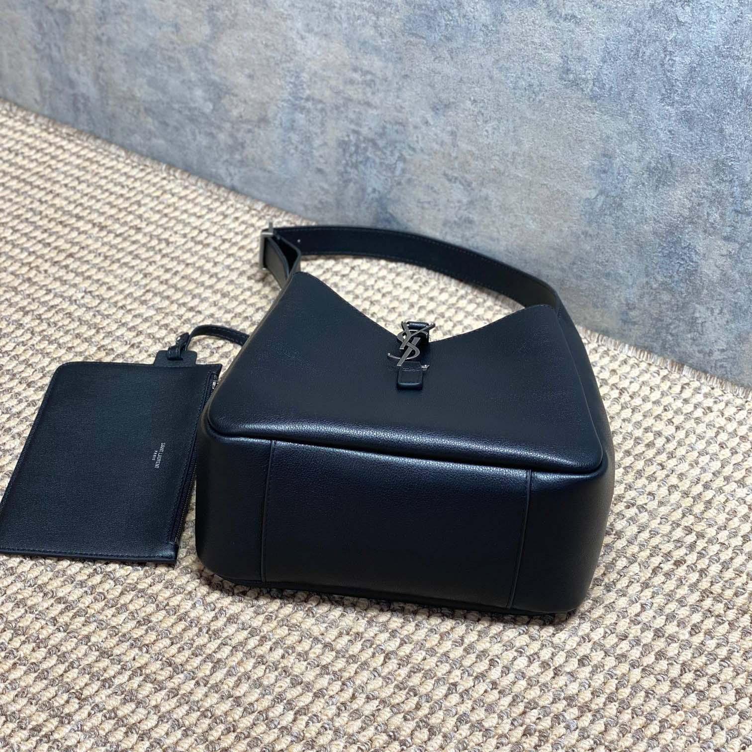 Saint Laurent LE 5 À 7 Supple Small In Grained Leather - DopestKickz
