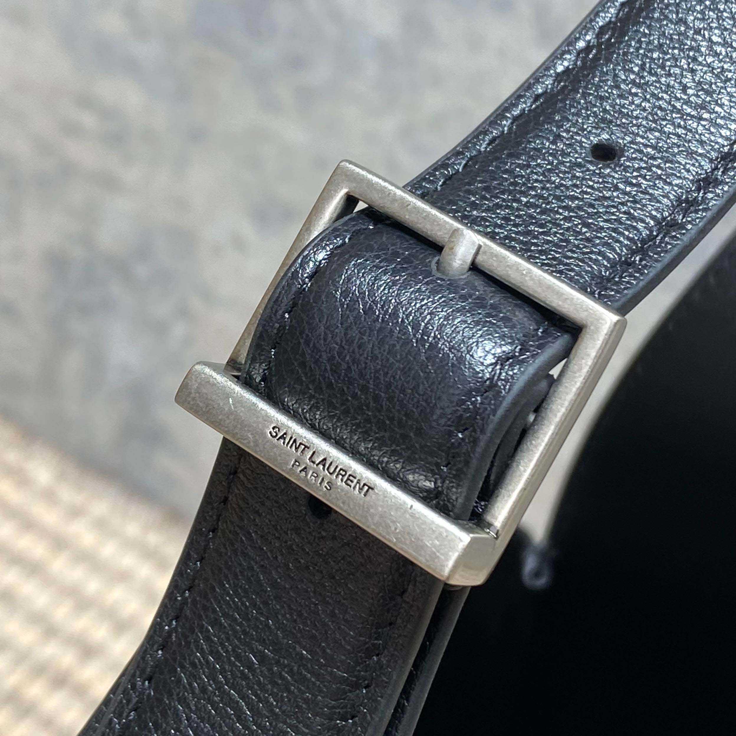 Saint Laurent LE 5 À 7 Supple Small In Grained Leather - DopestKickz
