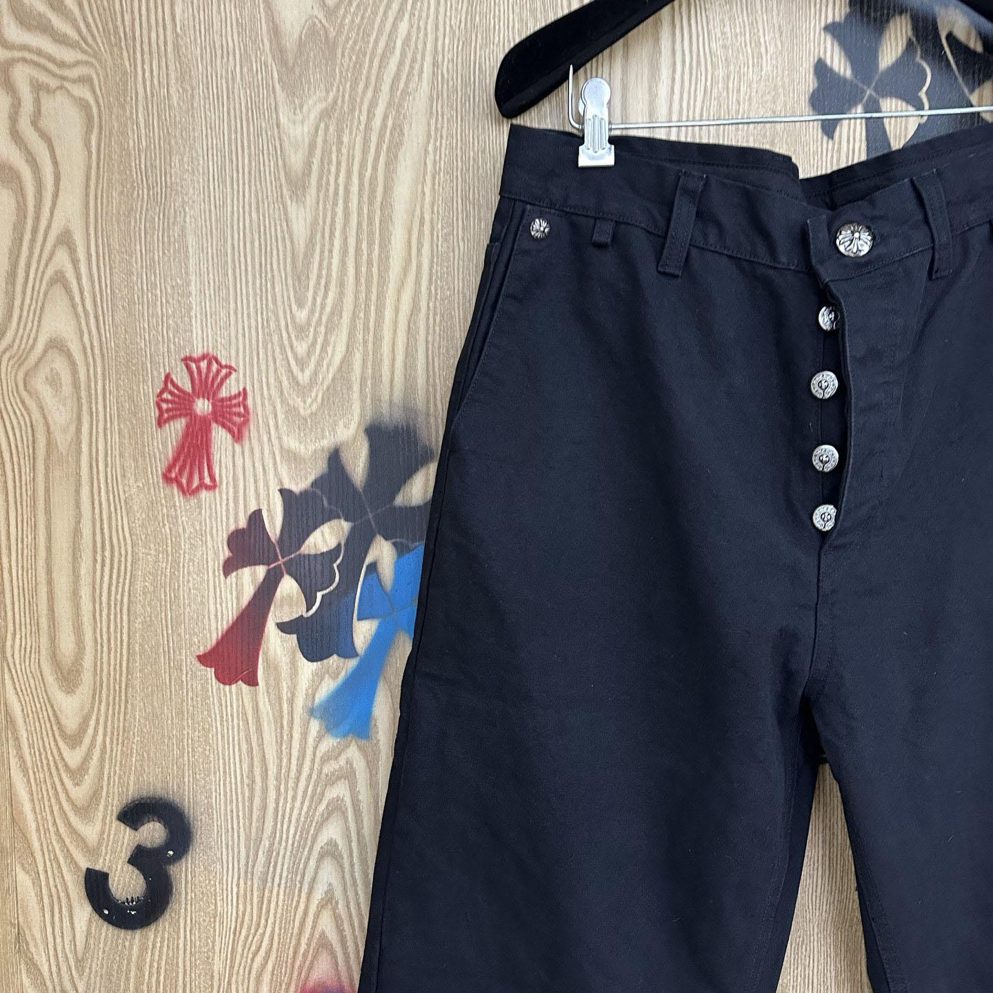 Chrome Hearts Cross Patch Double Knee Carpenter Pants - DopestKickz